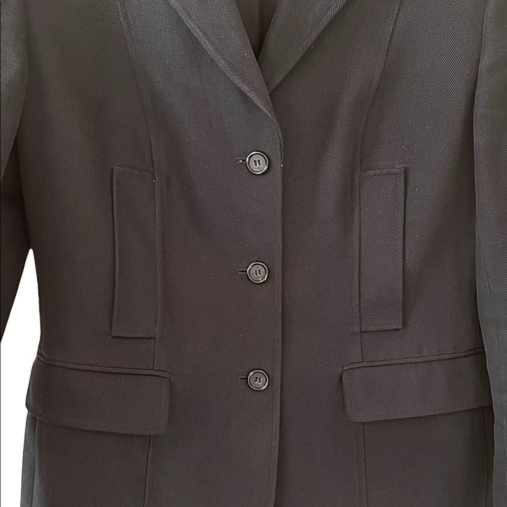 Brooks Brothers Women's Brushed Cotton Twill Navy Button Jacket 6 - Picture 5 of 7